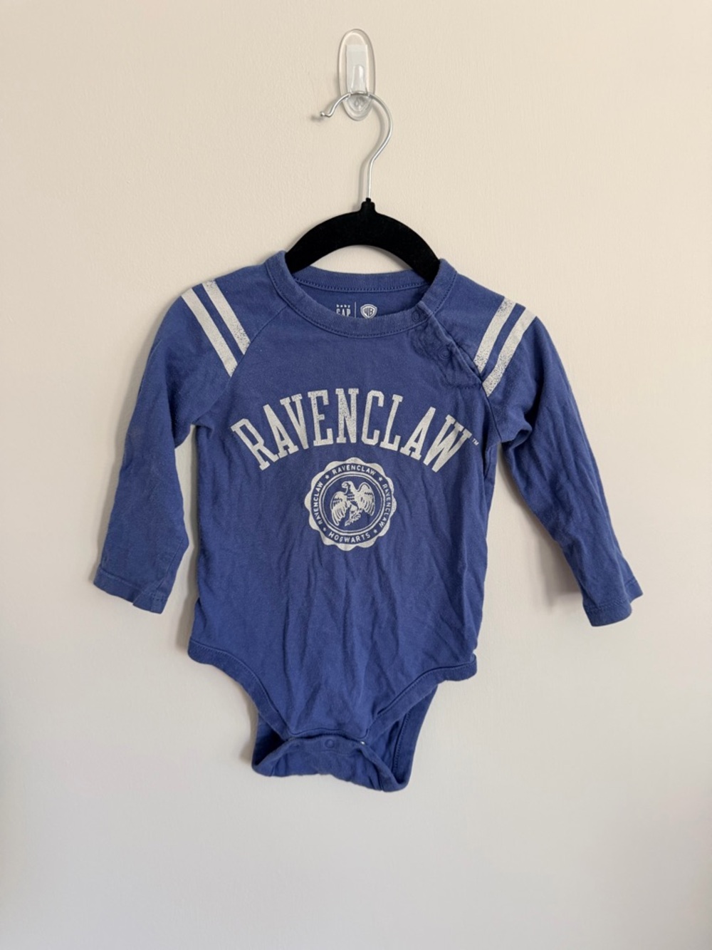 GAP Baby Bodysuit in Royal Blue with White Print for Harry Potter Fans